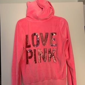 New Victoria Secret PINK soft hoodie size Large